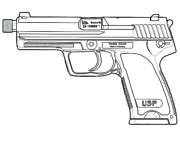 600x480 Gun Coloring Pages Gun Coloring Pages Coloring Pages Printable Gun
