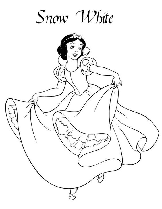 564x729 Snowwhitedancecolor.gif Pixels Movie Coloring Pages