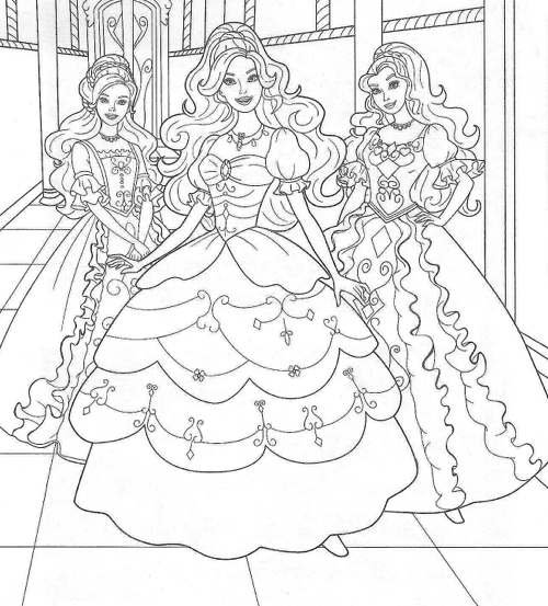 500x553 Coloring Pages Pdf A Pdf Of 40 Barbie Movie Coloring Pages That