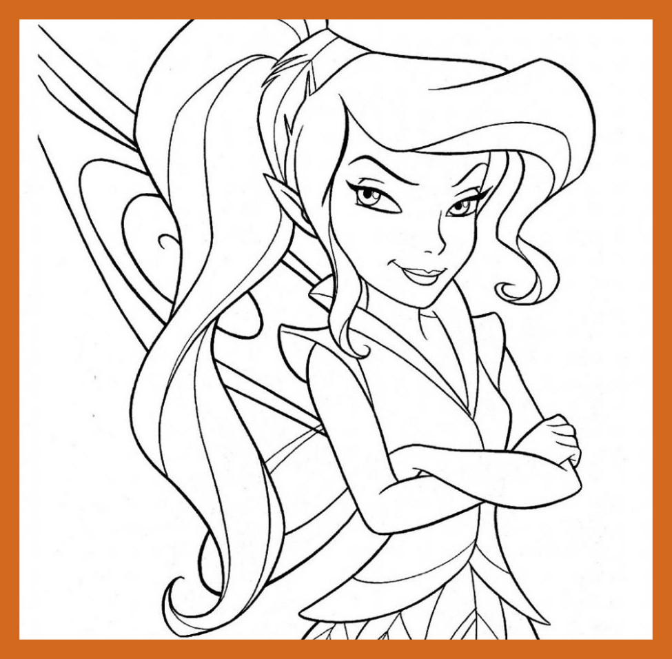Pixie Hollow Coloring Pages