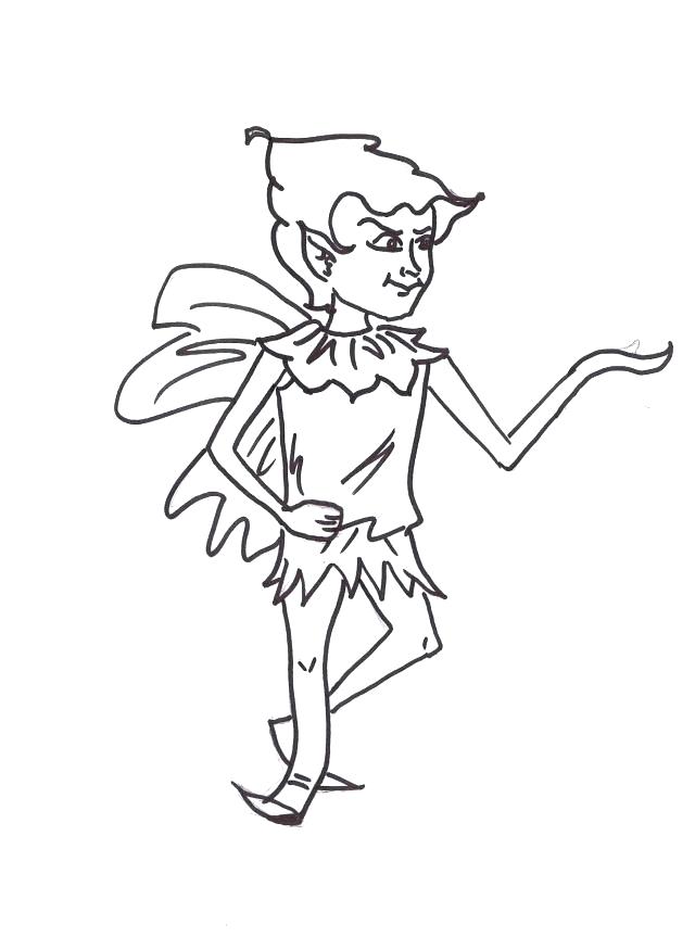640x875 Pixie Hollow Coloring Pages