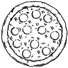 230x230 Pizza Coloring Pages