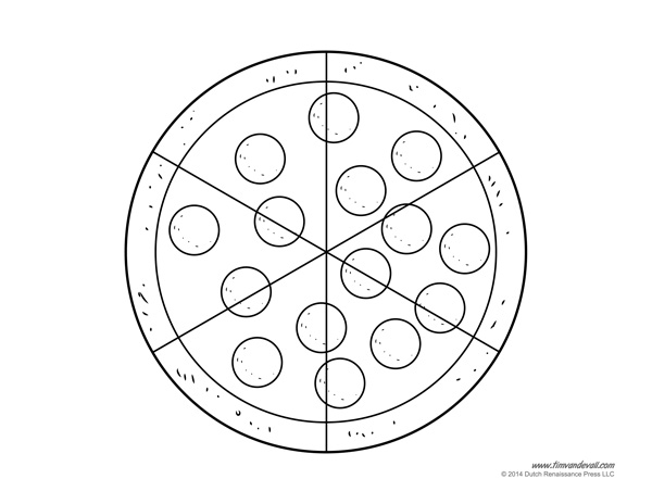 600x464 Pizza Coloring Pages