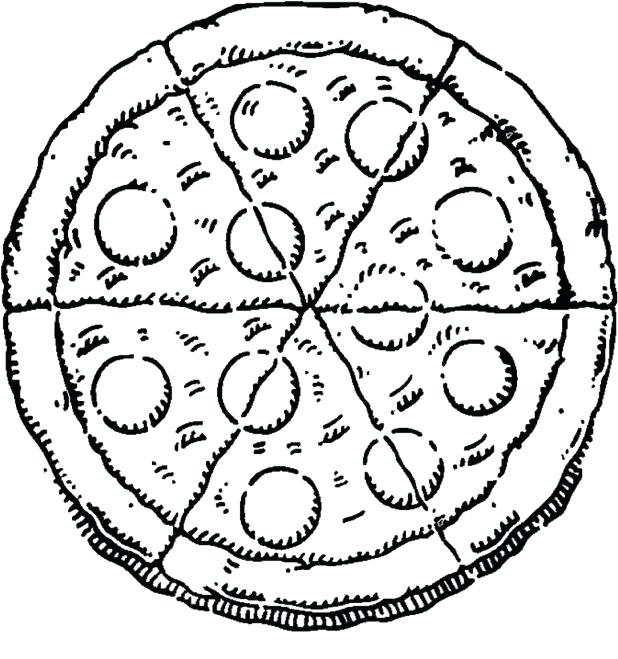 618x659 Make A Pizza Coloring Page Adult Pizza Coloring Page Only Pages