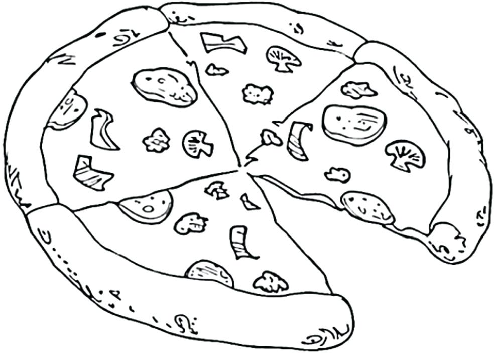Pizza Coloring Pages Printable