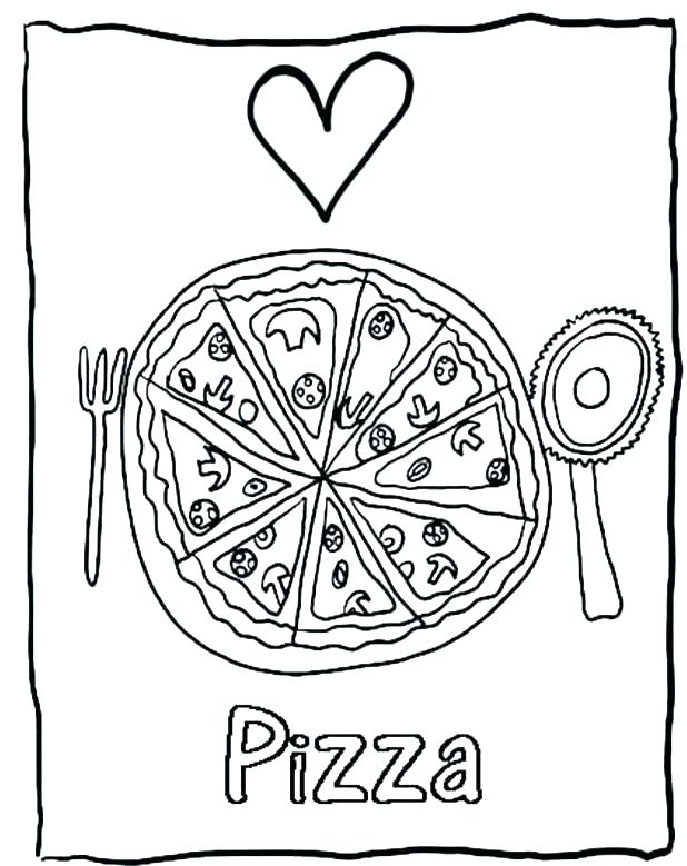 618x779 Coloring Pictures Of Pizza Pizza Coloring Pizza Coloring Pages