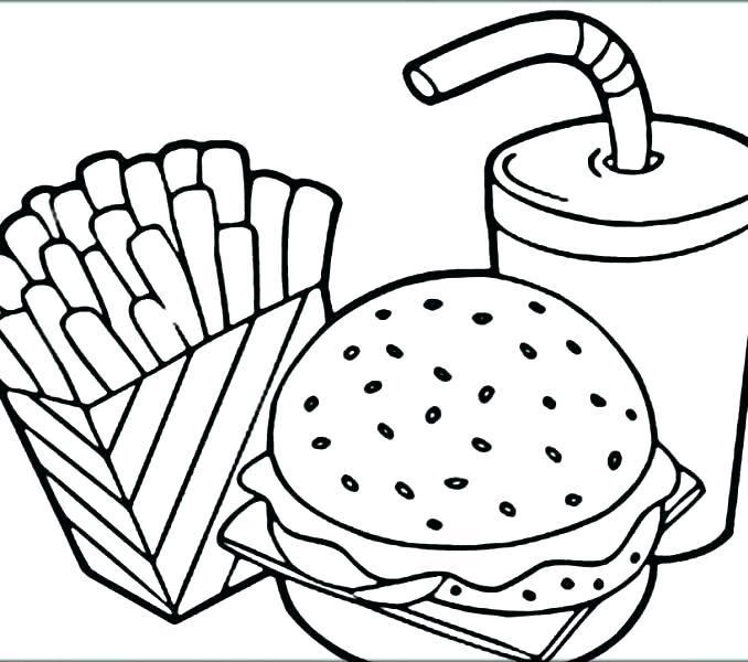 678x600 Make A Pizza Coloring Page Pizza Coloring Pages Food Colouring