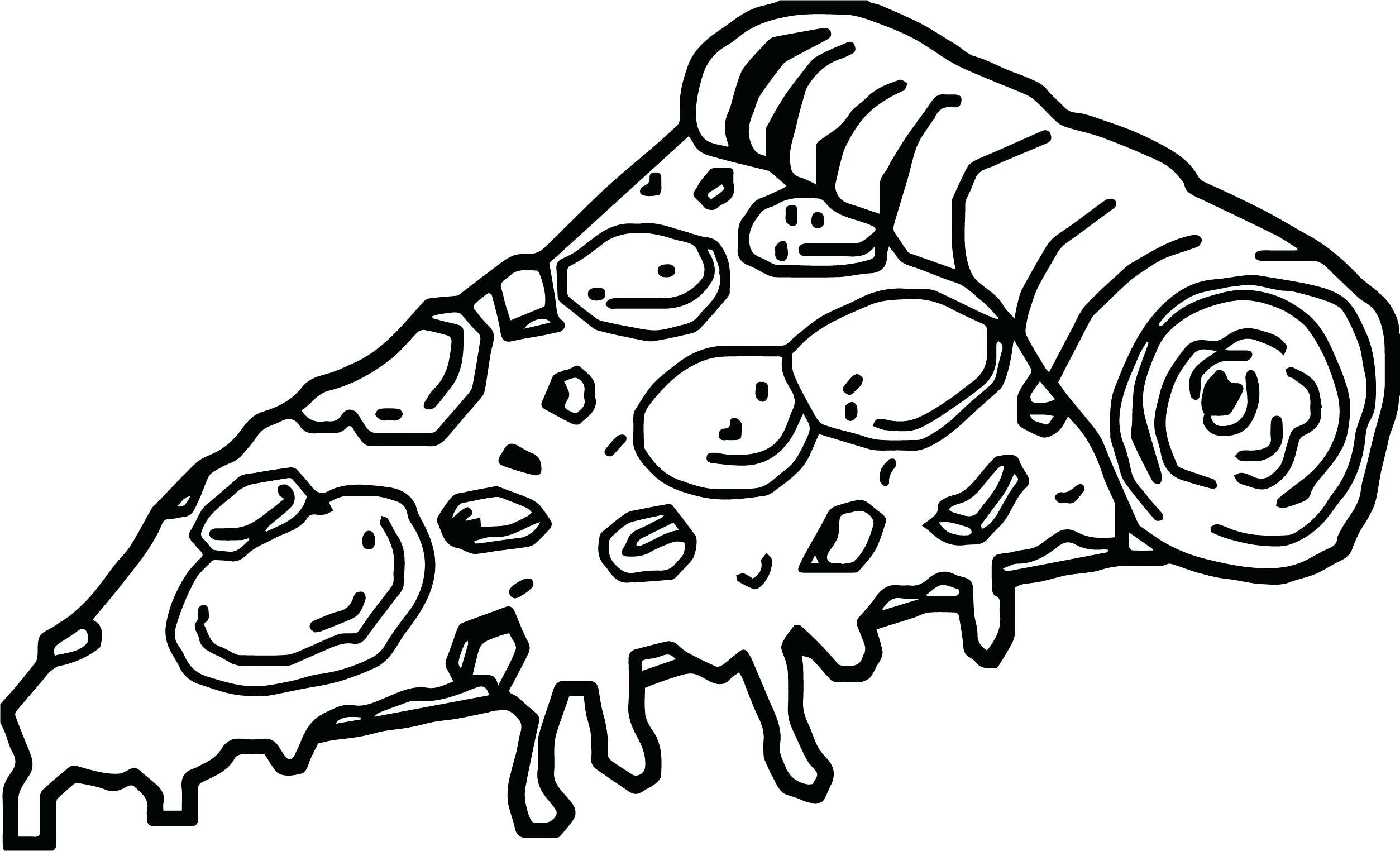 2507x1524 Beautiful Pizza Coloring Pages Cartoon Page Party To Print Pdf