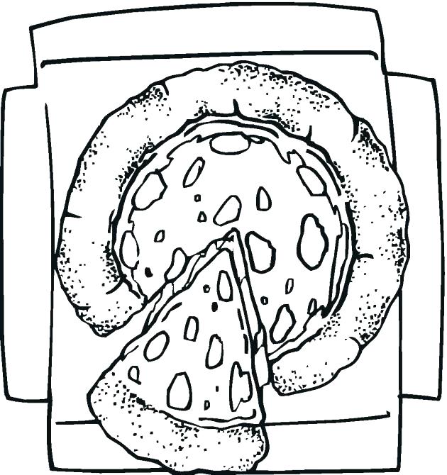 630x670 Pizza Toppings Colouring Pages