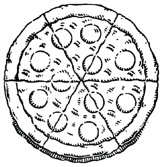 564x576 Pizza Coloring Pages Pepperoni Pizza Coloring Pages Pepperoni
