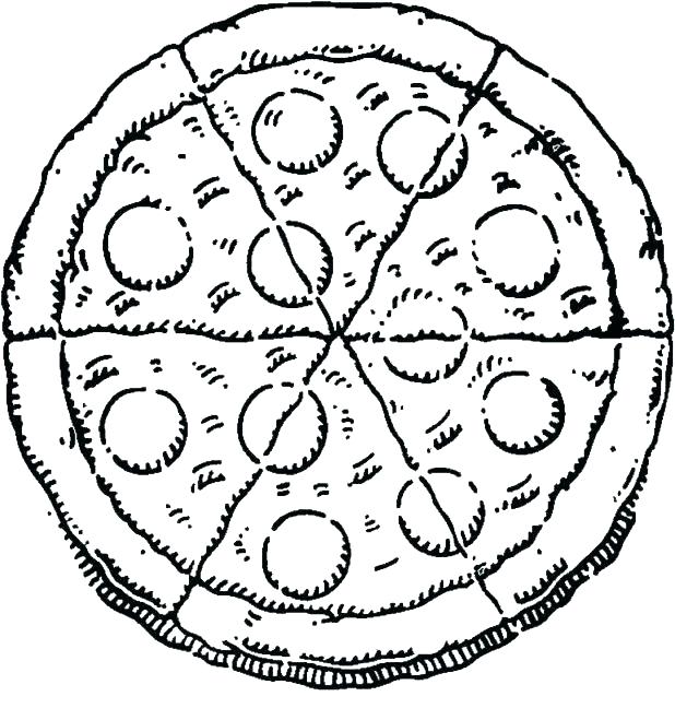 618x659 Pizza Color Sheet P Is For Pizza Coloring Sheet Pizza Color Page