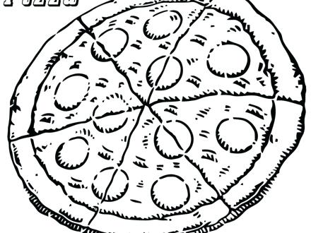 440x330 Pizza Coloring Page Pizza Coloring Sheet Coloring Home Printable