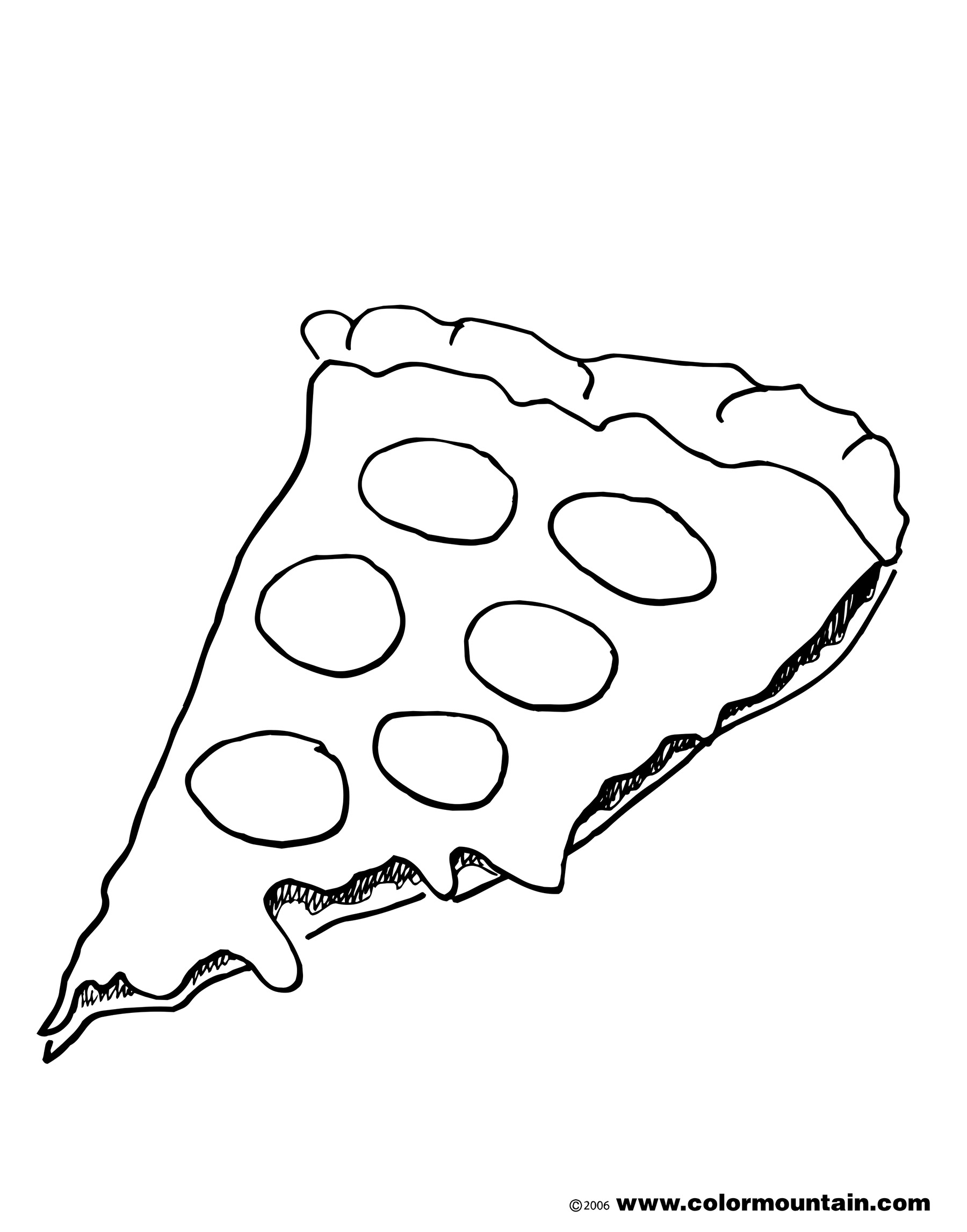 1800x2294 Pizza Coloring Pages