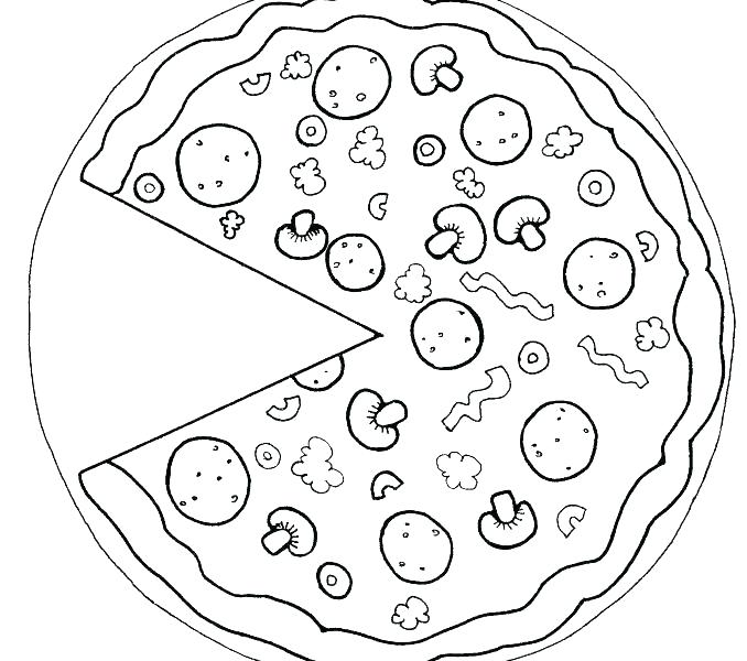 678x600 Coloring Page Pizza Coloring Pages Pizza Pizza Color Page