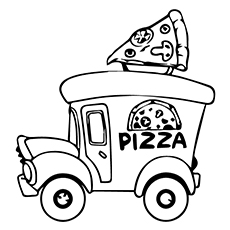 Pizza Steve Coloring Pages