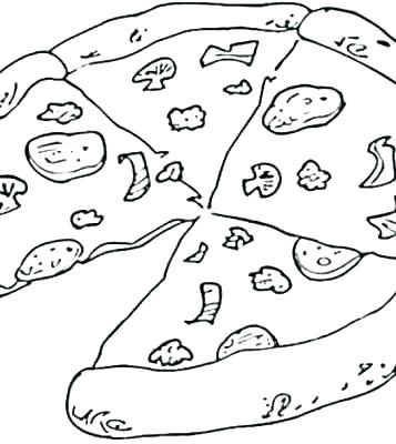 357x400 Pizza Coloring Pages Delivery Of Pizza Coloring Page Pizza Party