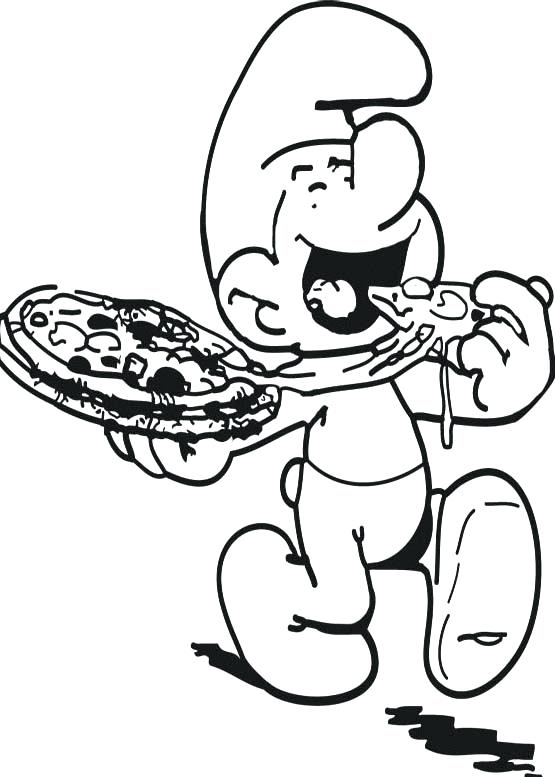 555x777 Pizza Coloring Pages The Smurf Eat Pizza Coloring Pages Pizza