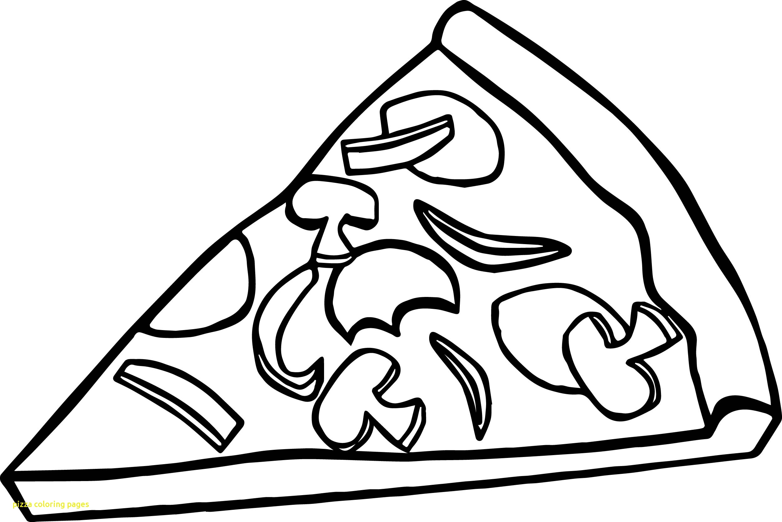 2500x1670 Pizza Sliceolouring Page Hut Pagesoloring Toppings Ingredients