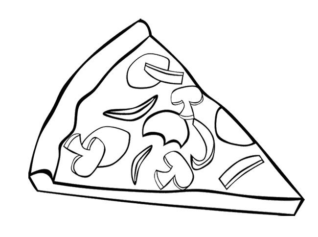 650x484 Pizza Coloring Pages