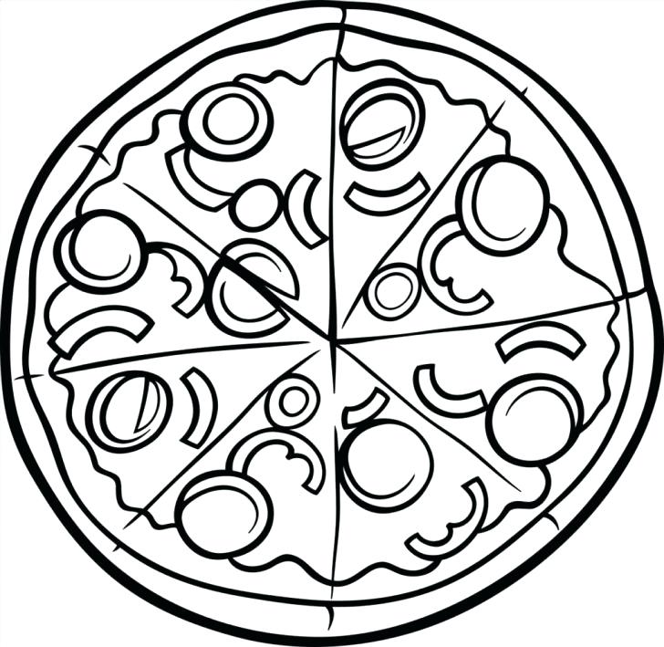 728x709 Pizza Coloring Pages Medium Size Of Pizza Coloring Page