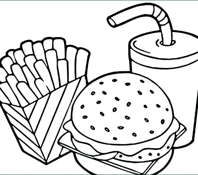 678x600 Coloring Pages Pizza