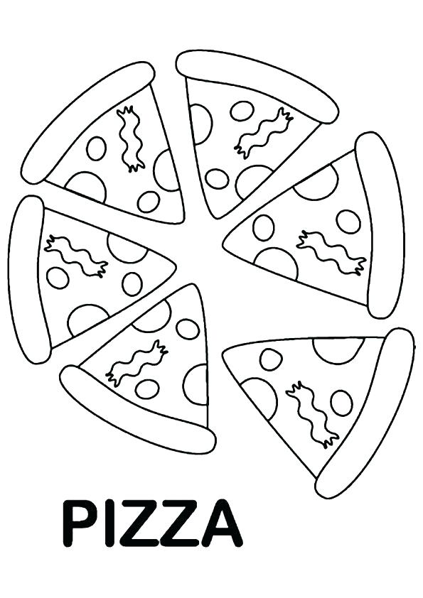 595x842 Coloring Pages Pizza Great Pizza Coloring Pages Wall Picture