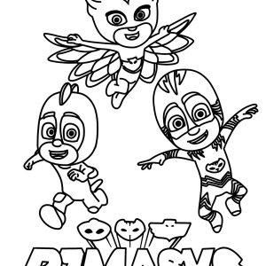 300x300 Pj Masks Gecko Coloring Pages Copy Catboy From Pj Masks Coloring