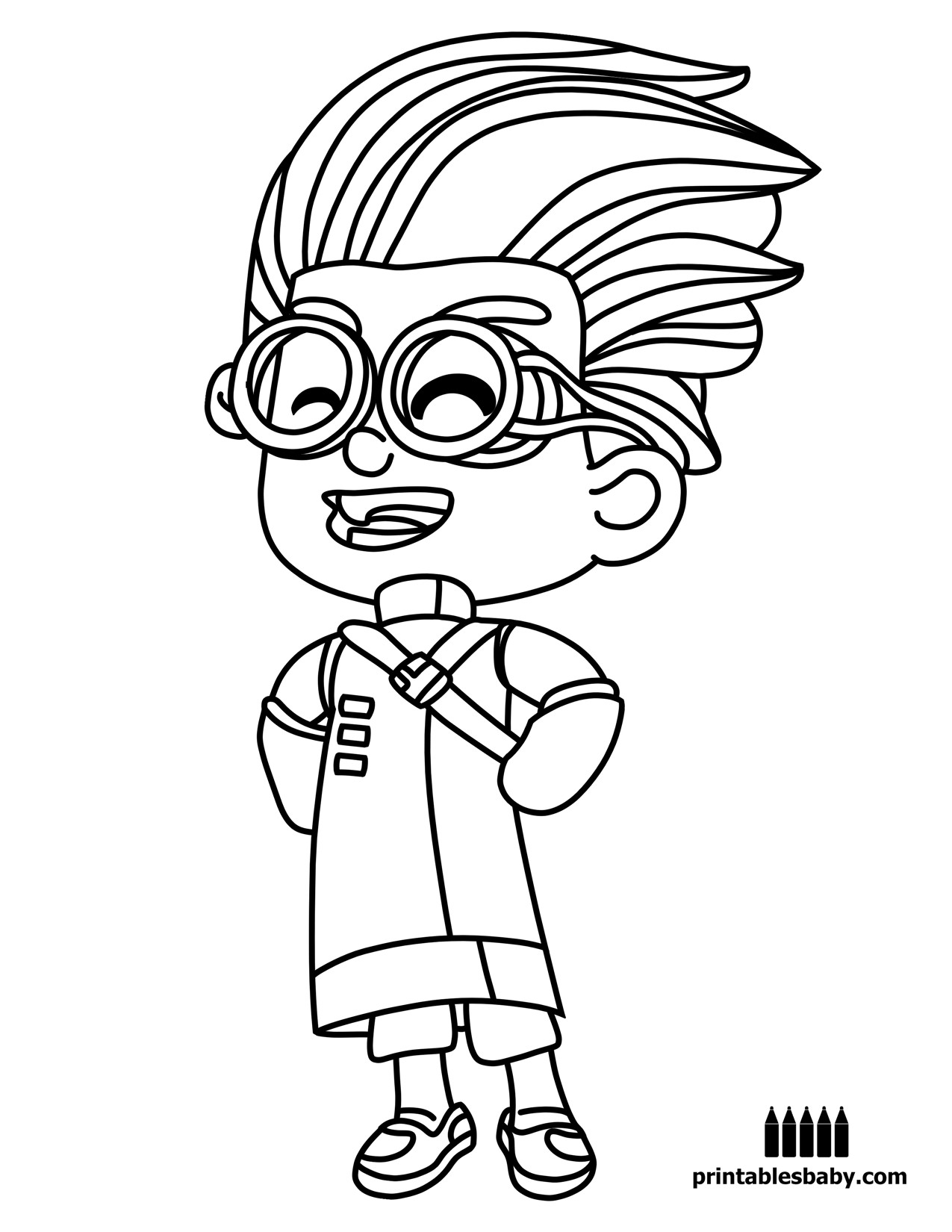 1275x1650 Pj Masks Gecko Coloring Pages New Pajama Hero Connor Is Catboy