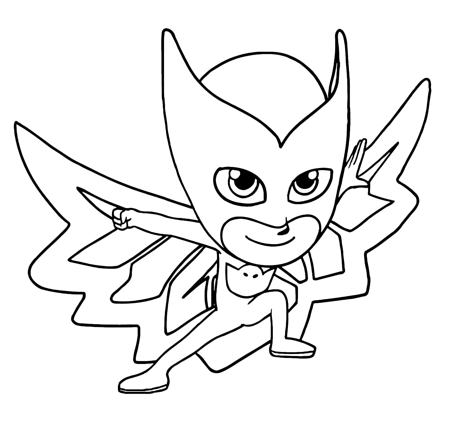 Pj Mask Owlette Coloring Pages