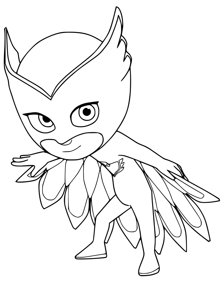 765x990 Pj Mask Owlette Printable Coloring Page