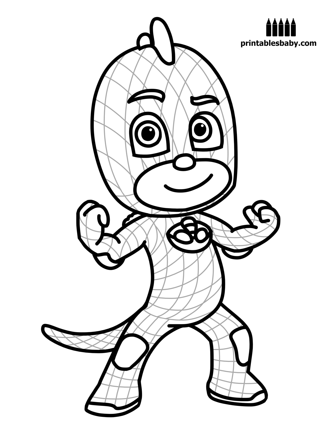 1275x1650 Pj Masks Cristian, Feltro Y Molde