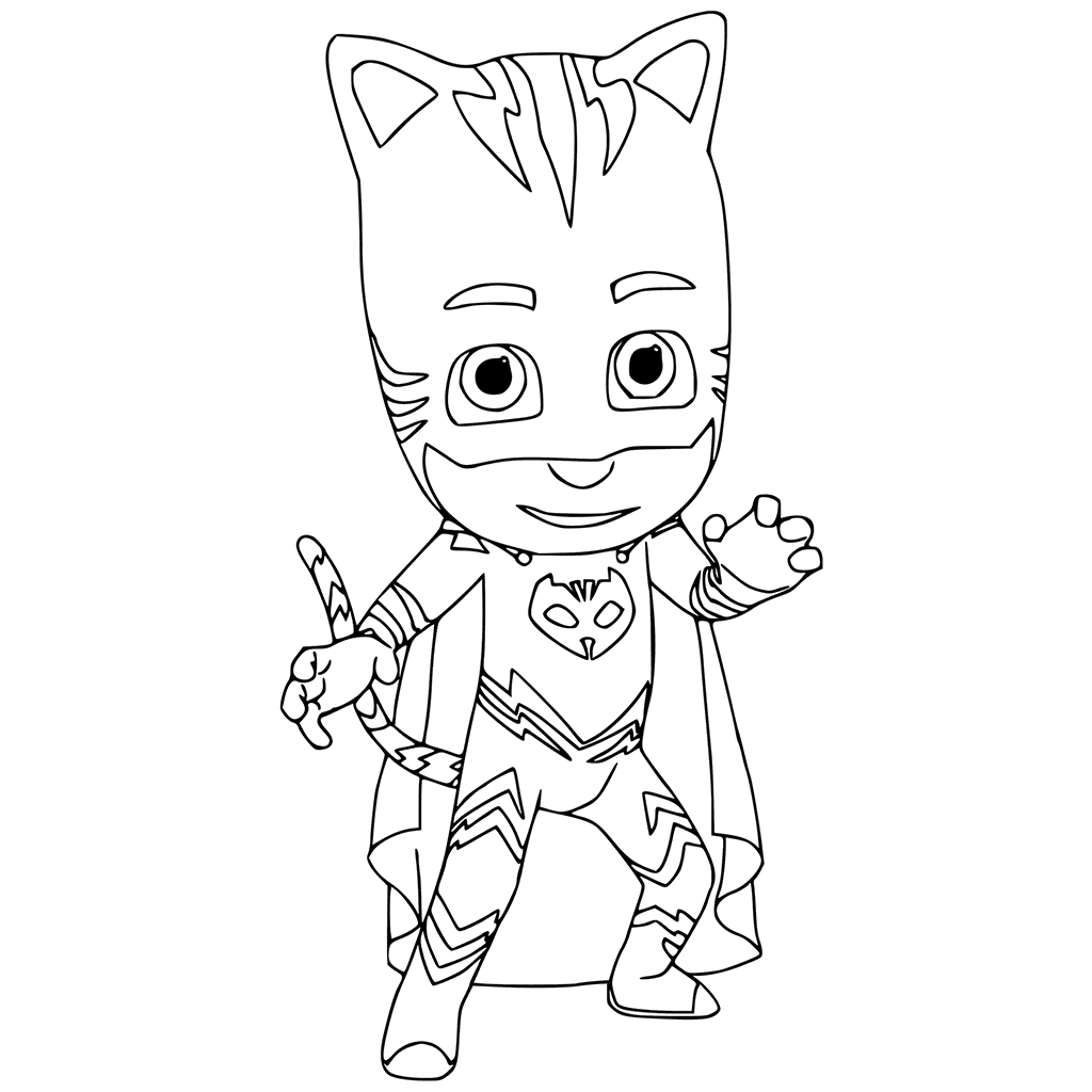 1024x1024 Catboy Colouring Page