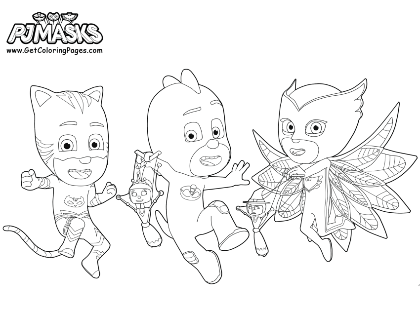 850x626 35 Unique Pj Masks Coloring Pages