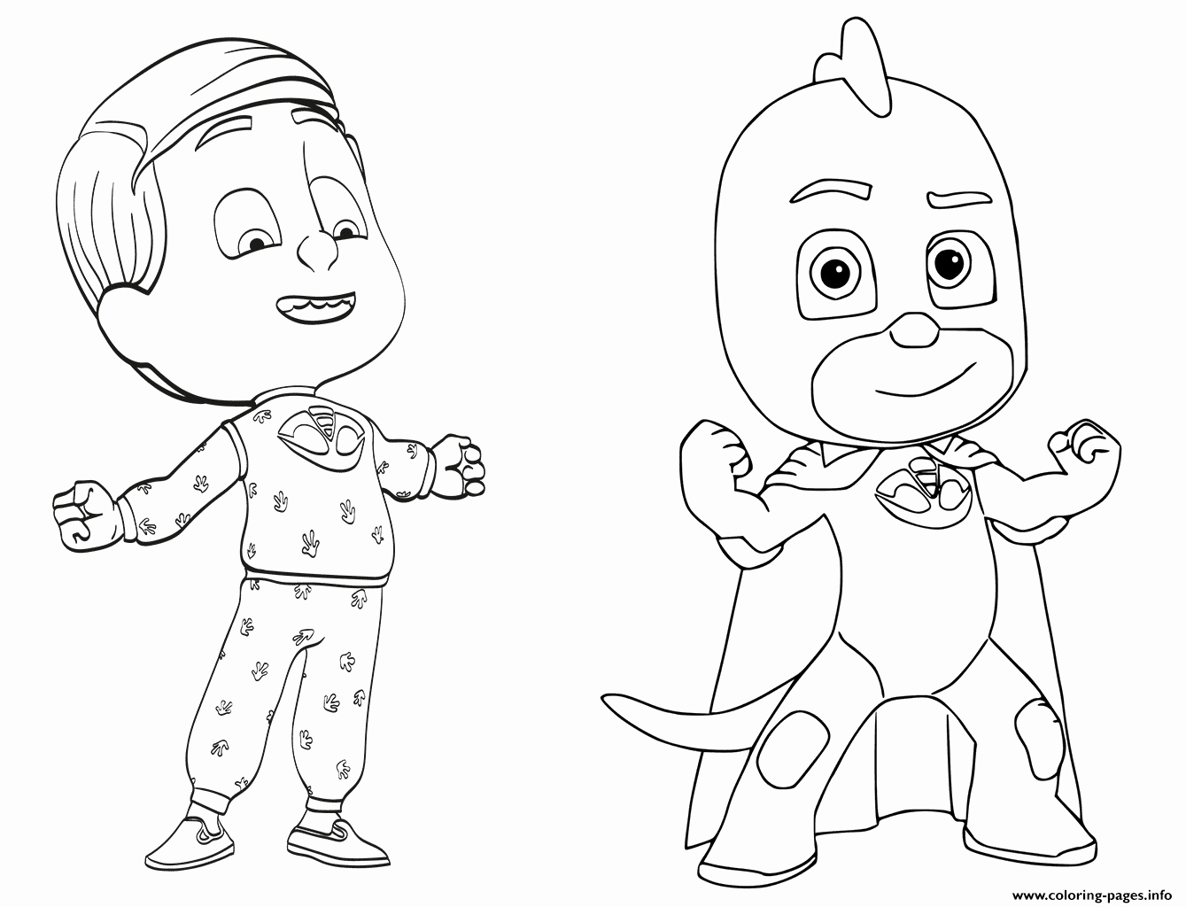 Pj Masks Free Coloring Pages