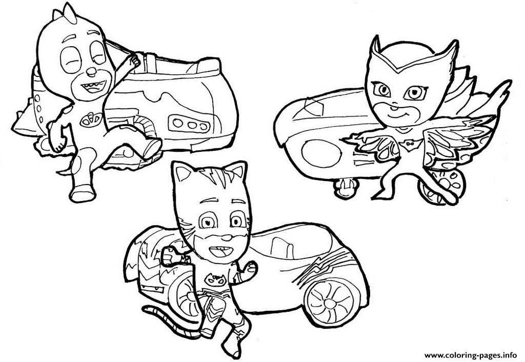 1024x706 Cat Boy Pj Mask Coloring Pages