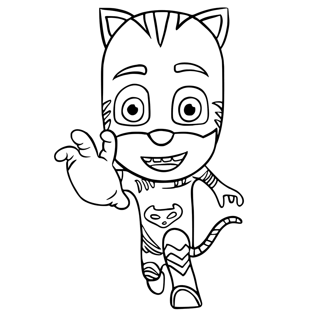 1024x1024 Pj Masks Coloring Pages