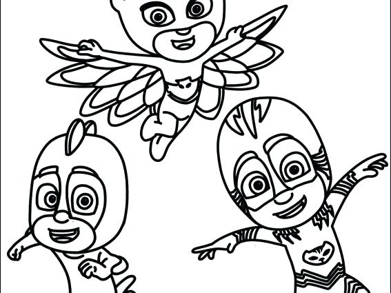 567x425 Pj Mask Colouring Pages Coloring Masks On Book Download