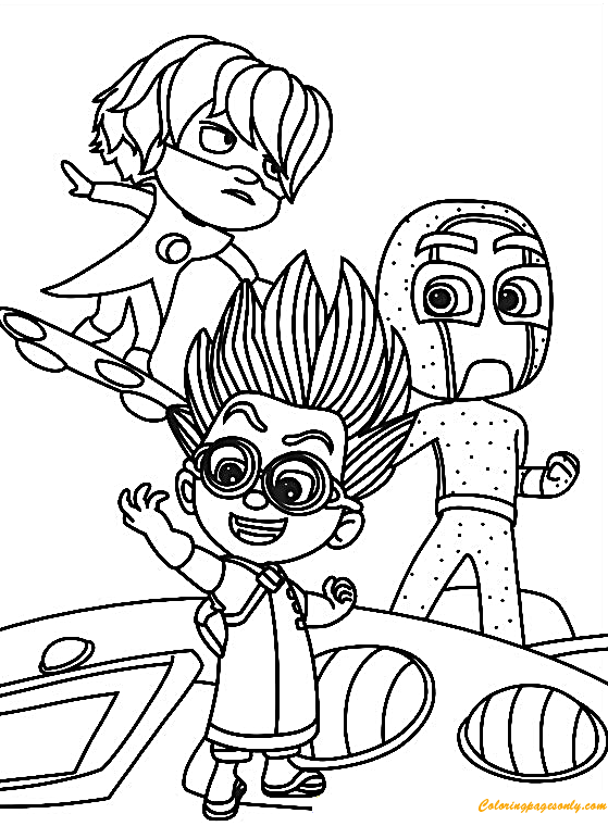 559x760 Pj Masks Coloring Pages Black And White Copy Disney Masks00