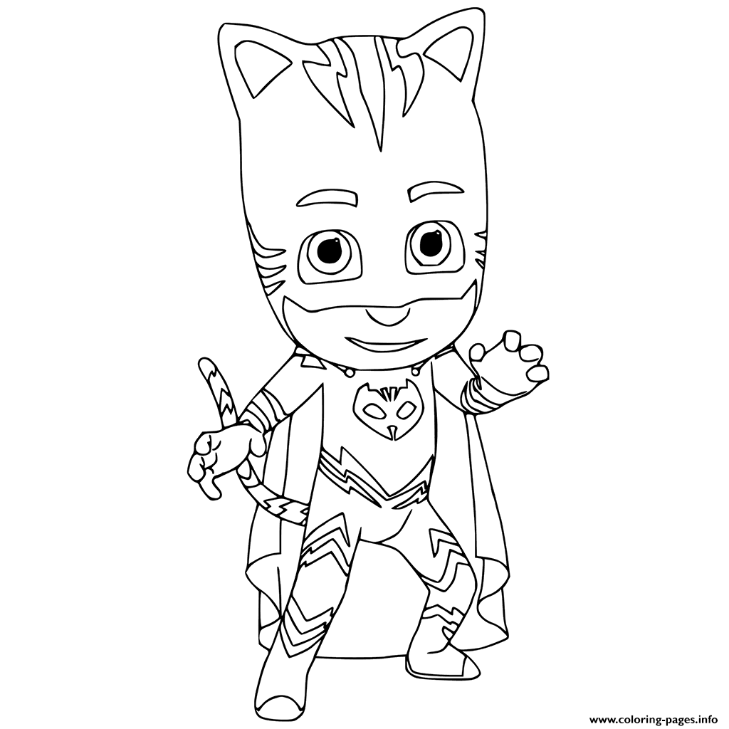 1024x1024 Catboy Pj Mask Coloring Pages Printable