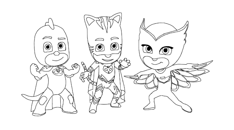 800x444 Pj Masks Drawing Pages