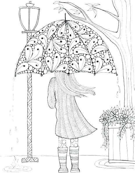 464x600 Coloring Rainy Day Coloring Pages