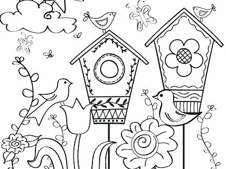 440x330 Spring Coloring Images