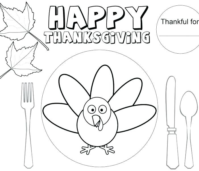 700x600 Thanksgiving Placemat Coloring Page I Am Thankful For My Home