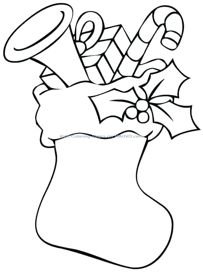 649x872 Christmas Stocking Coloring Page Little Mouse With Stocking