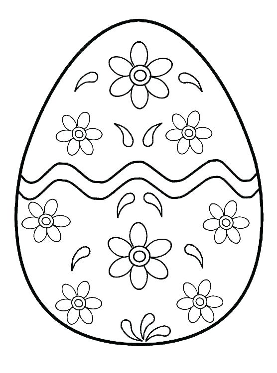 556x750 Easter Egg Coloring Pages Plain Icontent