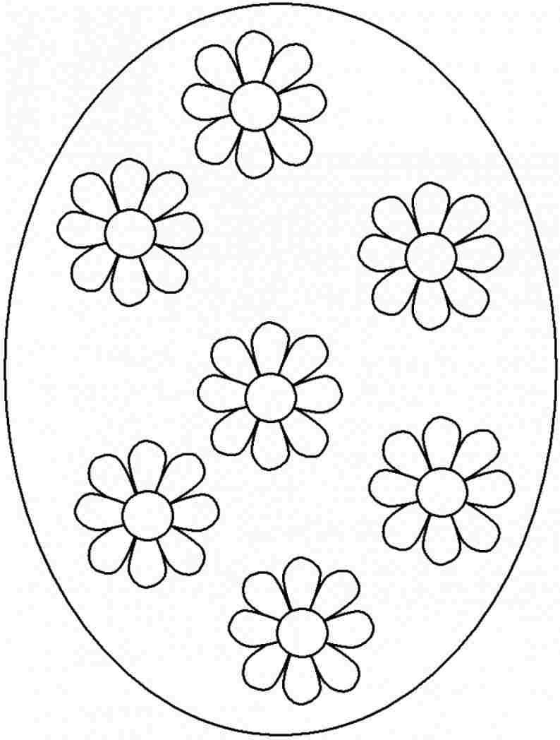 794x1048 Amazing Blank Easter Egg Coloring Page U Hd Pict Of Plain Styles