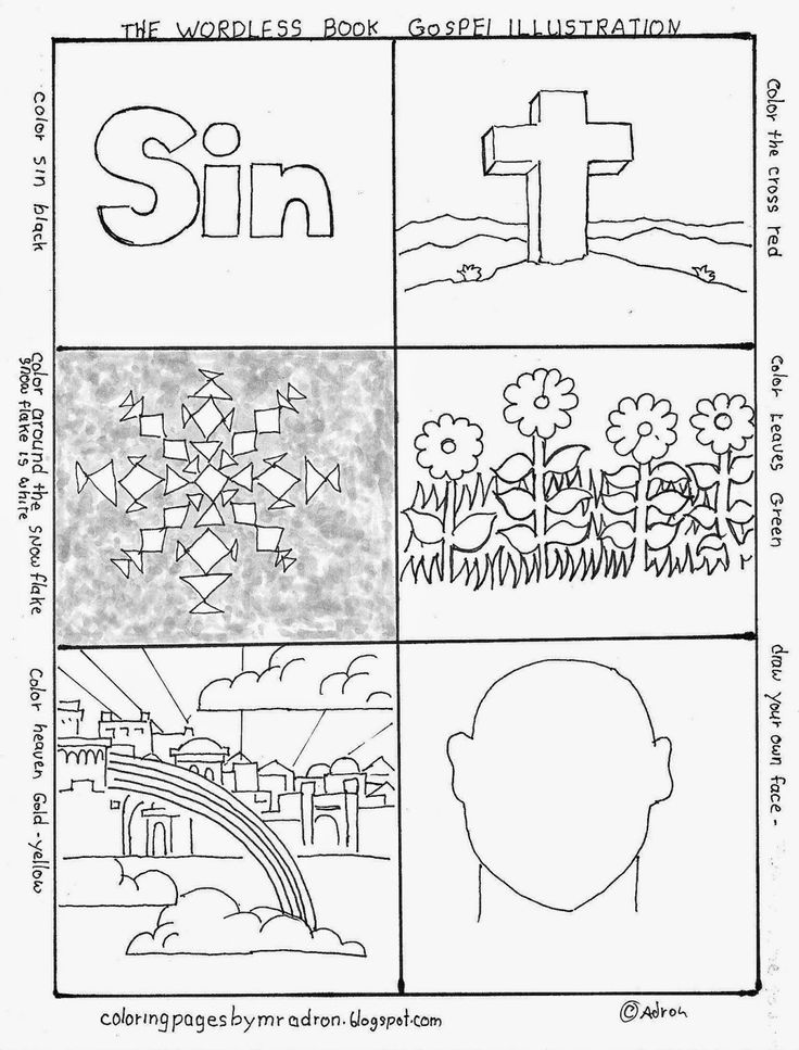 Plan Of Salvation Coloring Page