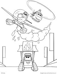 Planes Fire And Rescue Coloring Pages