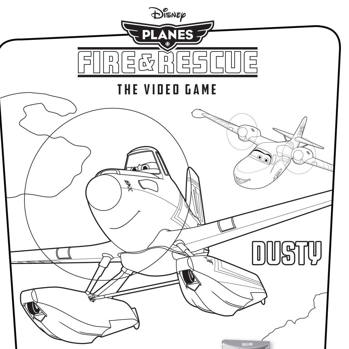 1200x1200 Disney's Planes Fire Amp Rescue Video Game Coloring Pages Planes