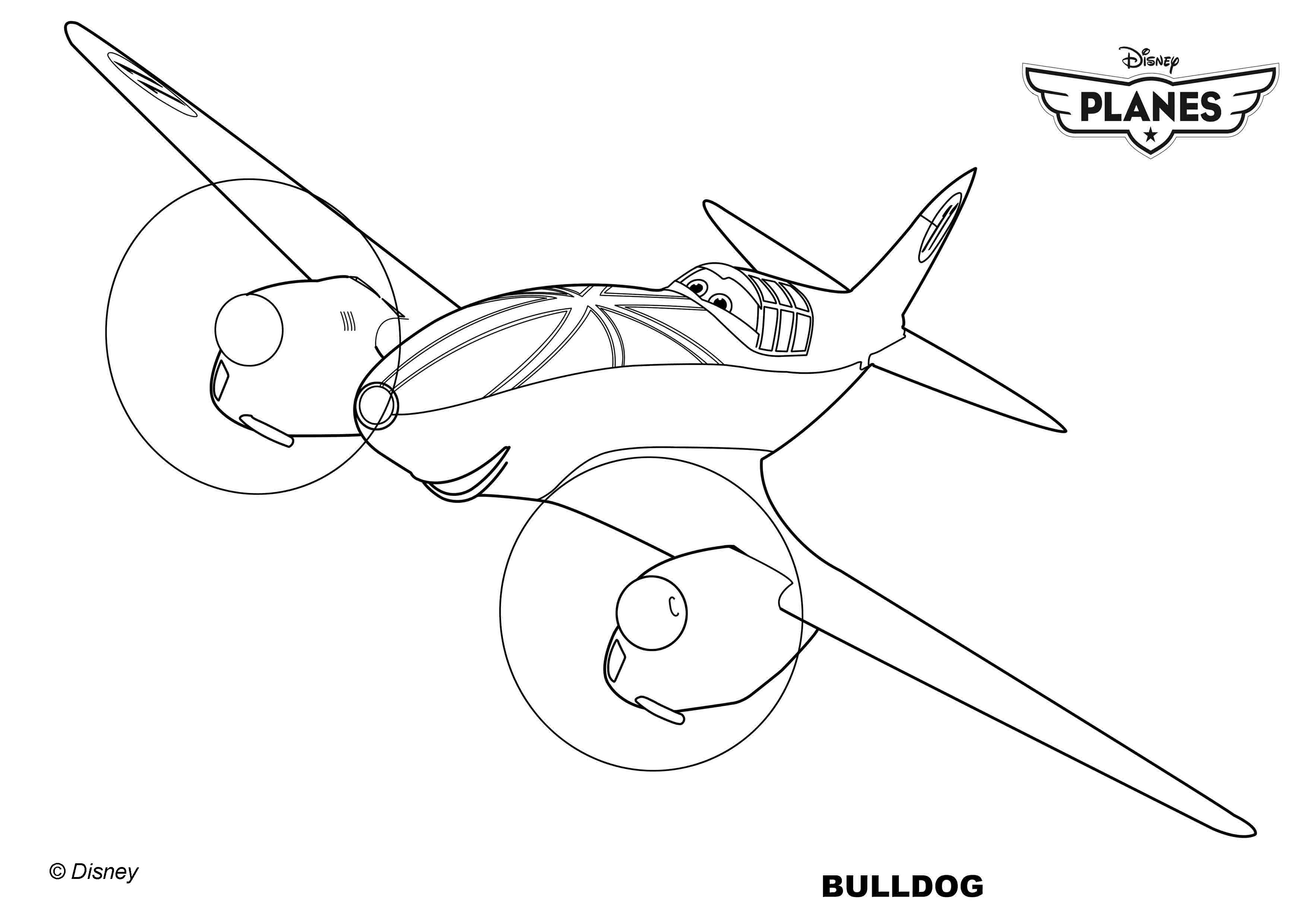 3508x2480 Disney Planes Ripslinger Coloring Pages